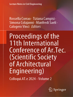 cover image of Proceedings of the 11th International Conference of Ar.Tec. (Scientific Society of Architectural Engineering)